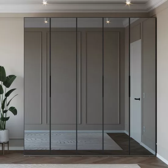 Dulap Bayro Modena, 225x240x53 cm, Gri Piatra (604791)
