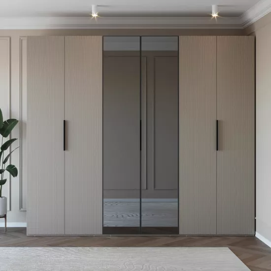 Dulap Bayro Modena, 270x240x53 cm, Gri Piatra (604793)