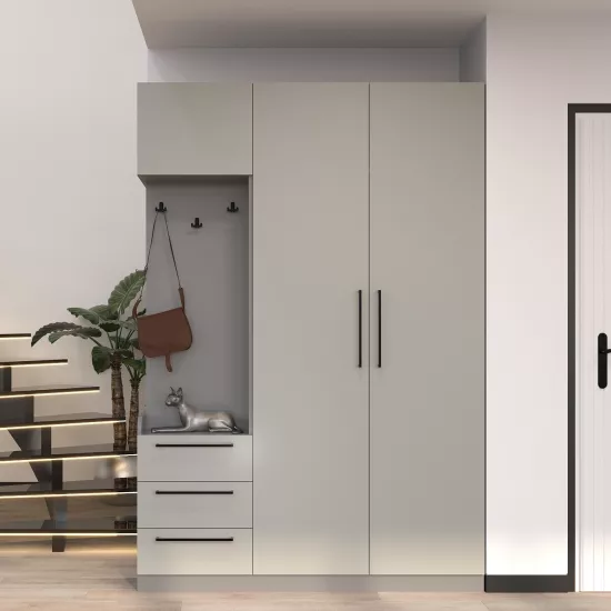 Прихожая Bayro Serenity левый (150 см), Trend grey