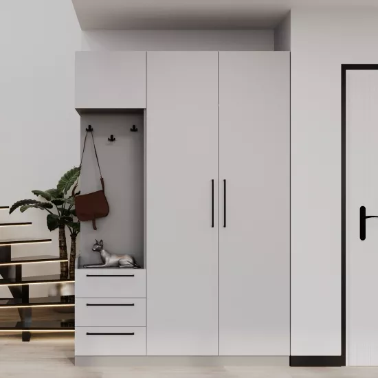 Antreu Bayro Serenity stâng (150 cm), Light Grey