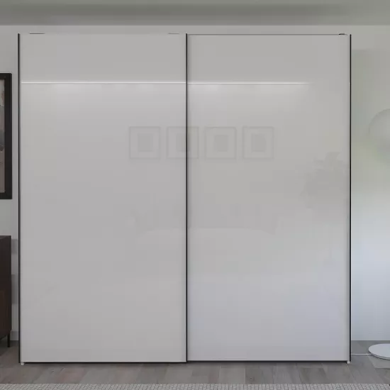 Dulap glisant Bayro Top Line Napoli, 200x230x56 cm,, White Gloss