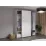 Dulap glisant Bayro Top Line Napoli, 200x230x56 cm, cu 1 oglindă, White Gloss