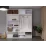 Dulap glisant Bayro Top Line Napoli, 200x230x56 cm, cu 1 oglindă, White Gloss