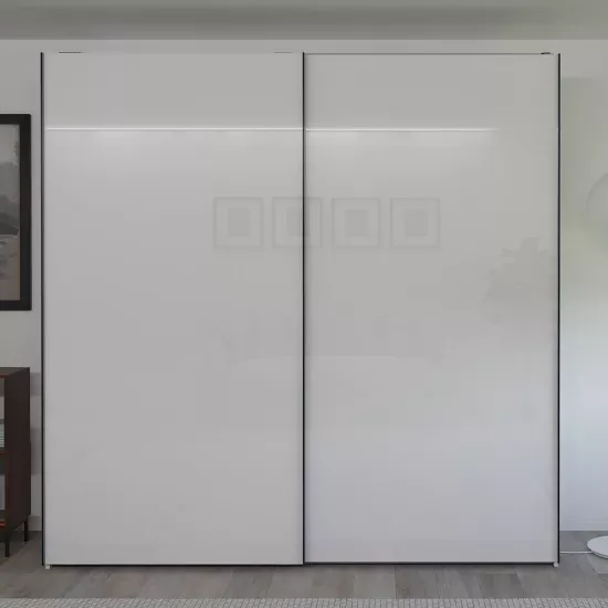 Шкаф-купе Bayro Top Line Napoli, 230x230x56 cm,, White Gloss