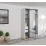 Dulap glisant Bayro Parma, 120x225x60 cm,, Alb