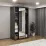 Dulap glisant Bayro Parma, 120x225x60 cm,, Antracit