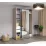 Dulap glisant Bayro Parma, 140x225x60 cm,, Gri Piatra