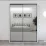Dulap glisant Bayro Parma, 160x225x60 cm,, Alb
