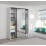 Dulap glisant Bayro Parma, 160x225x60 cm,, Alb
