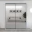Dulap glisant Bayro Parma, 180x225x60 cm,, Alb