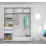 Dulap glisant Bayro Parma, 180x225x60 cm,, Alb