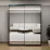 Dulap glisant Bayro Parma, 180x225x60 cm,, Antracit