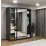 Dulap glisant Bayro Parma, 180x225x60 cm,, Antracit