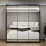 Dulap glisant Bayro Parma, 200x225x60 cm,, Antracit