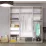 Dulap glisant Bayro Parma, 200x225x60 cm,, Gri Piatra