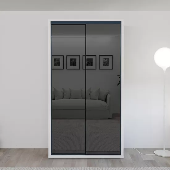 Шкаф-купе Bayro Parma Gaphite, 120x225x60 cm,, Белый