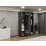 Dulap glisant Bayro Parma Gaphite, 140x225x60 cm,, Antracit