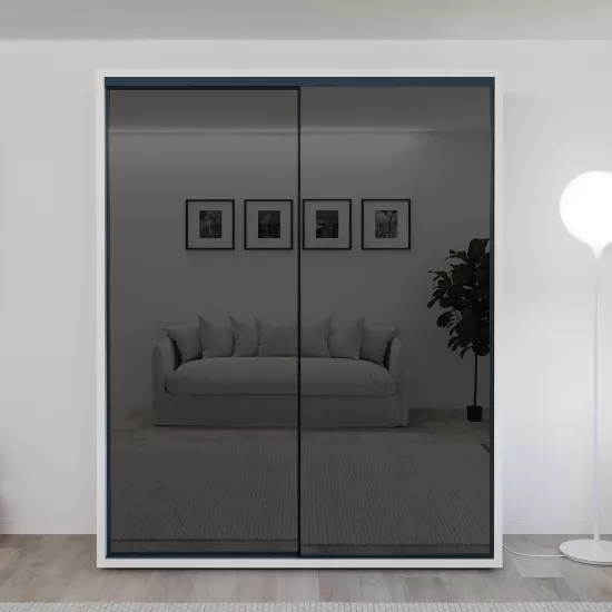 Шкаф-купе Bayro Parma Gaphite, 180x225x60 cm,, Белый
