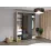 Dulap glisant Bayro Parma Gaphite, 180x225x60 cm,, Gri Piatra