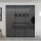 Dulap glisant Bayro Parma Gaphite, 200x225x60 cm,, Alb