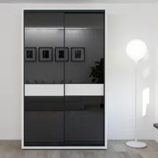 Шкаф-купе Bayro Murano, 140x230x60 cm,, Белый