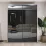 Dulap glisant Bayro Murano, 180x230x60 cm,, Gri Piatra