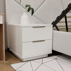 Прикроватная тумба Bayro Napoli (50 см), белый мат