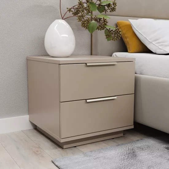 Noptieră Bayro Napoli (50 cm), Gri Piatra