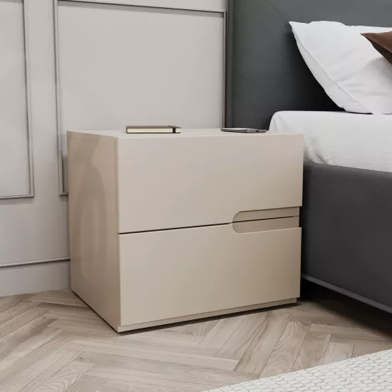 Noptieră Bayro Modena (55 cm) mâner, Sorrento Gri piatra