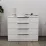 Comodă Bayro Murano (100 cm), MDF 18mm Positano alb mat