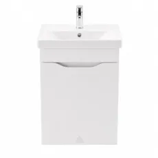Dulap pentru baie Mashtab Print (Basic) 50 suspendat cu o usa, Alb (11891)