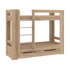 Pat copii Pehotin Дуэт-3-80,, 190x80 cm, Oak Sonoma