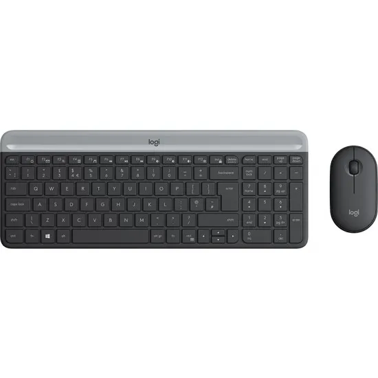 Set fără fir Logitech MK470 Slim Black/Grey