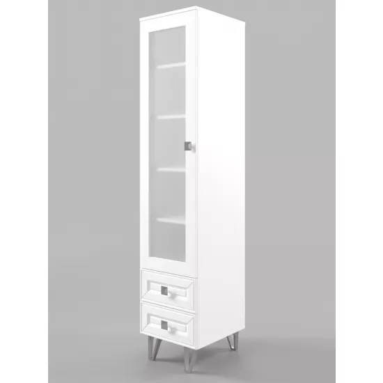 Vitrina-penal ML-Mobila Mira № 6 (50 cm), White