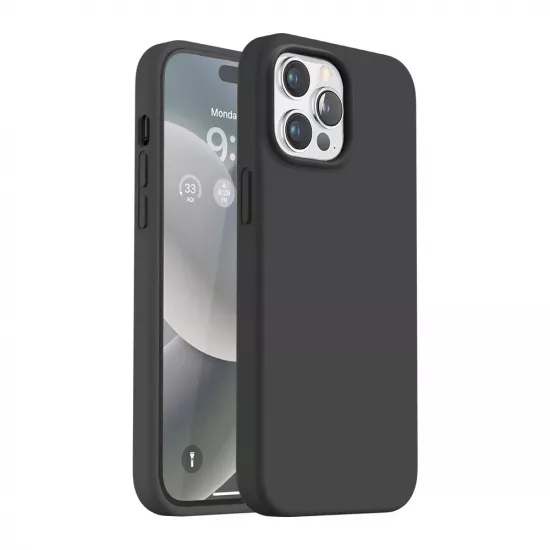 Husă Helmet TPU Liquid pentru iPhone 14 Pro Max, Black