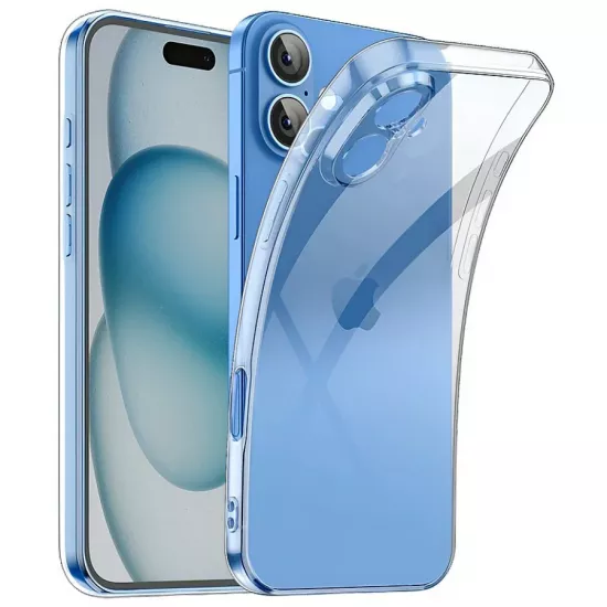 Husă WOO TPU Light Series pentru iPhone 16, Clear