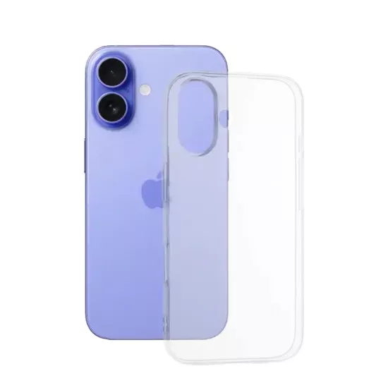 Husă WOO TPU Light Series pentru iPhone 16 Plus, Clear