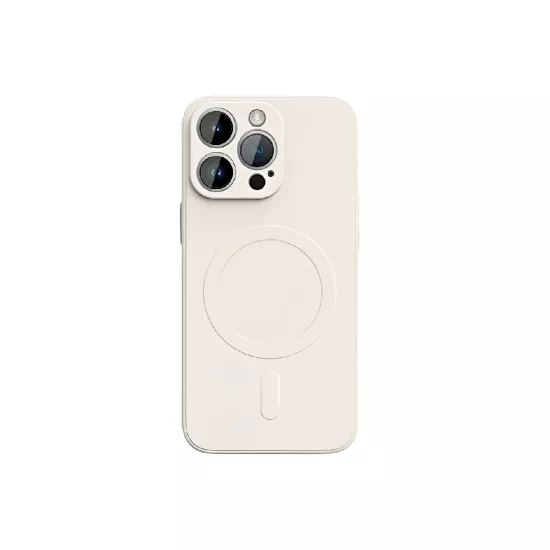 Husă WOO TPU Magsafe pentru iPhone 16 Pro, Beige
