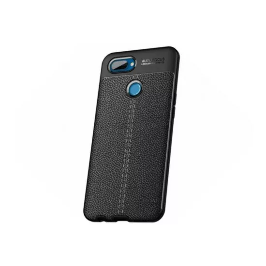 Чехол Helmet TPU Leather для Oppo A12, Black