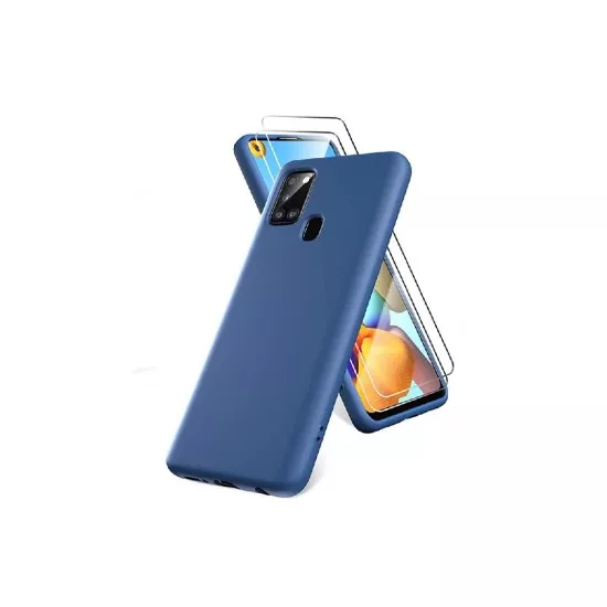 Husa Helmet Flip pentru Samsung Galaxy A21s, Blue