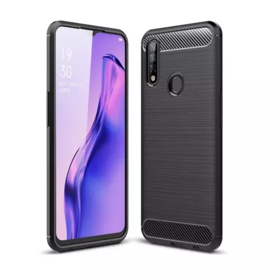 Husa Helmet TPU Leather pentru Oppo A31, Black