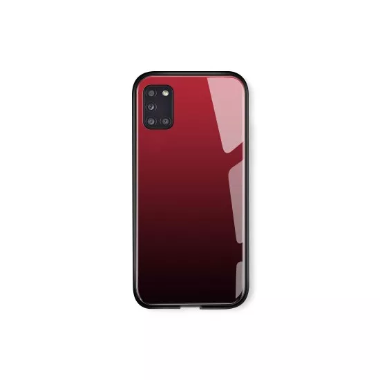 Husa Screen Geeks TPU Glaze pentru Samsung Galaxy A31, Black/Red