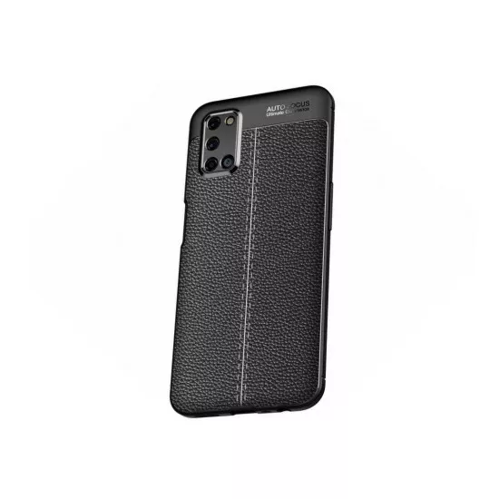 Чехол Helmet TPU Leather для Oppo A72, Black