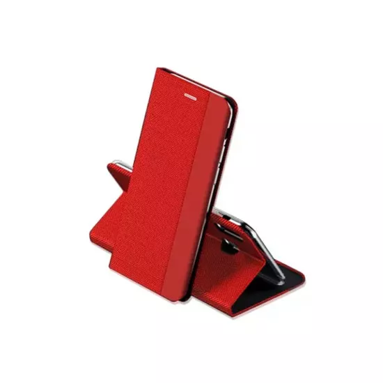 Husă tip carte Helmet Flip pentru Xiaomi Mi 9 Lite, Red