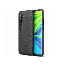 Husa Xcover TPU Eco Leather pentru Xiaomi Mi Note 10/10 Pro, Black