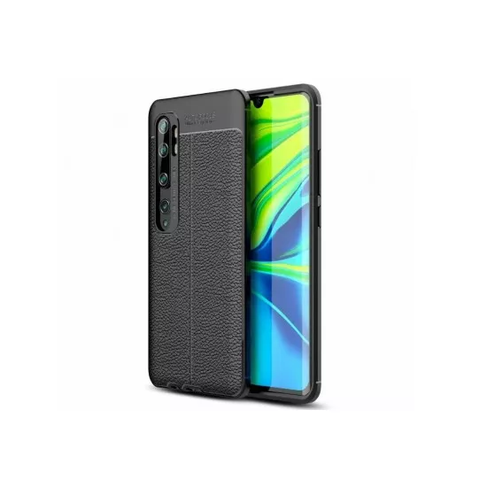 Husa Xcover TPU Eco Leather pentru Xiaomi Mi Note 10/10 Pro, Black