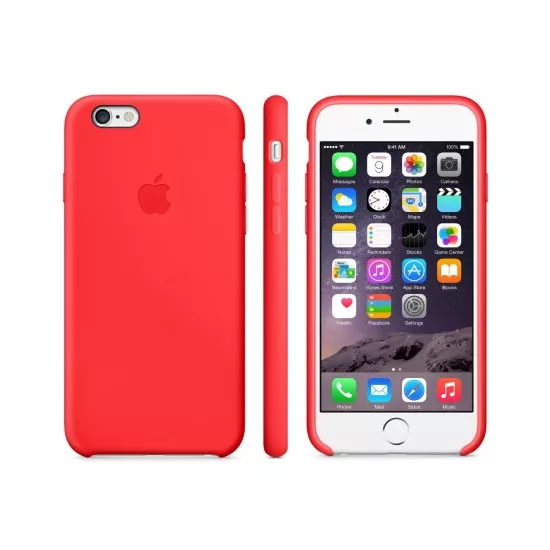 Husa Apple Silicon pentru iPhone 7, Red