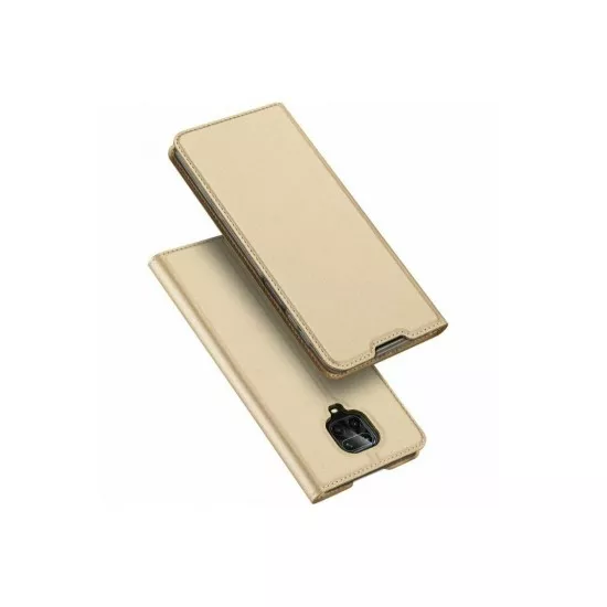 Чехол книжка Xcover Flip eco leather для Xiaomi Redmi Note 9s/9 Pro, Gold