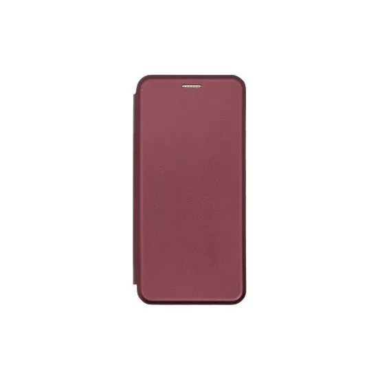 Чехол книжка Screen Geeks Flip для Xiaomi Redmi Note 9, Wine Red