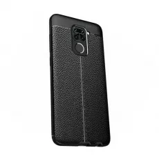 Husa Xcover TPU Eco Leather pentru Xiaomi Redmi Note 9, Black